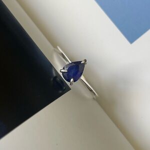 Natural Blue Sapphire Ring: 925 Sterling Silver, Royal Delicacies. Us 7, 7.5 & 9